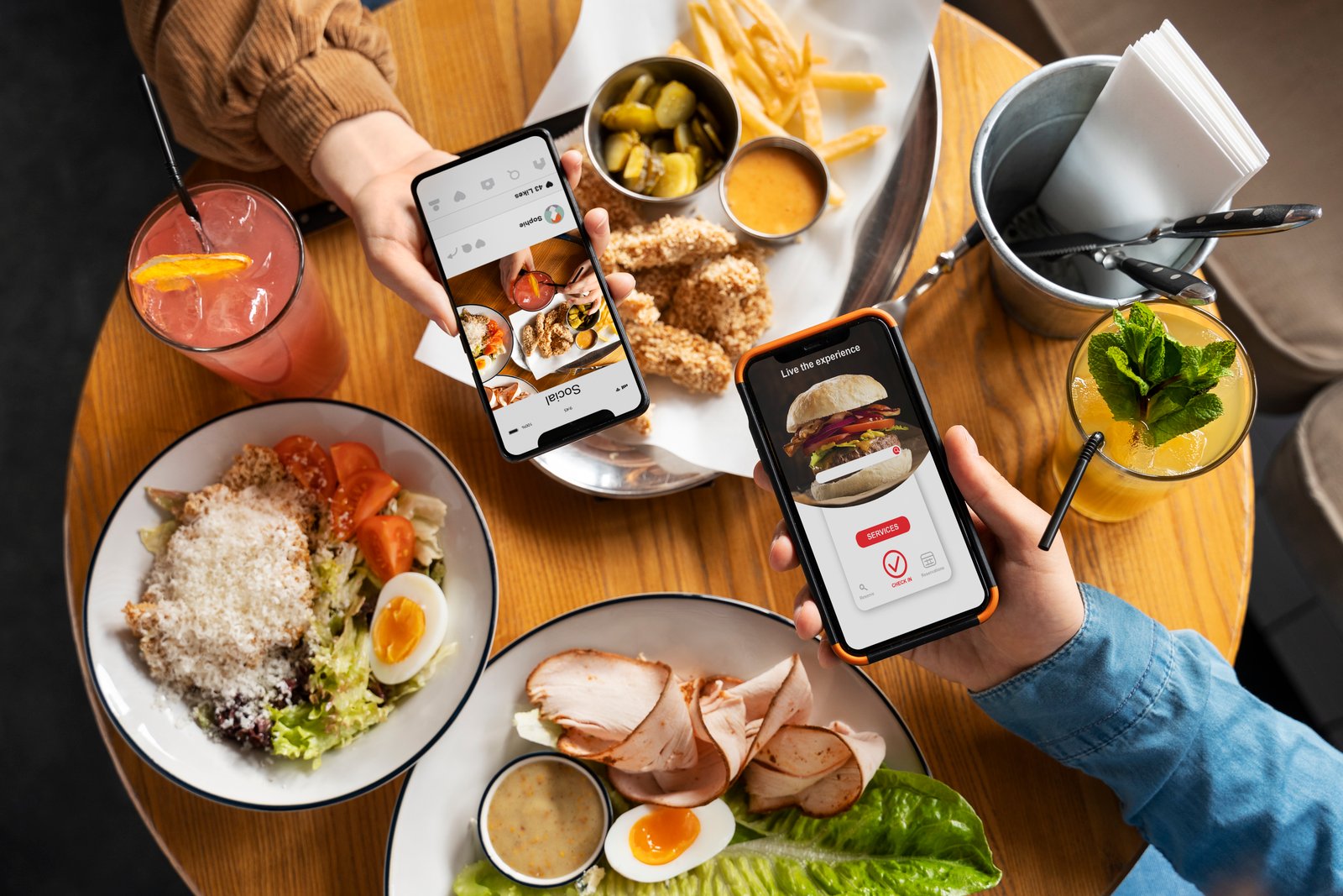 Restaurant digital menu and visual design